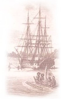 Engraving depicting the Uranie